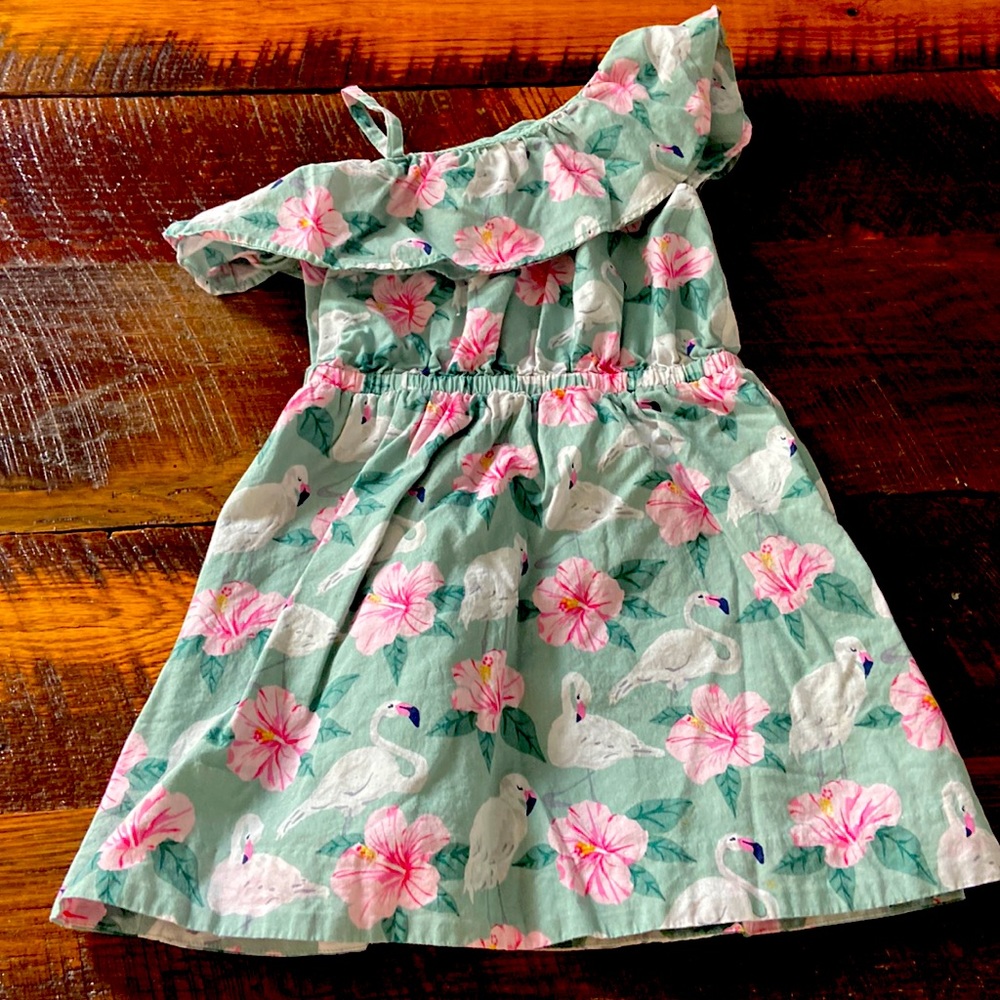 Janie and Jack 3T flamingo dress